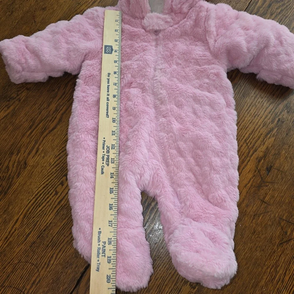 Pink 0/3 MO Wonder Nation Winter Outfit Soft Fluffy Warming Sack Infant Newborn